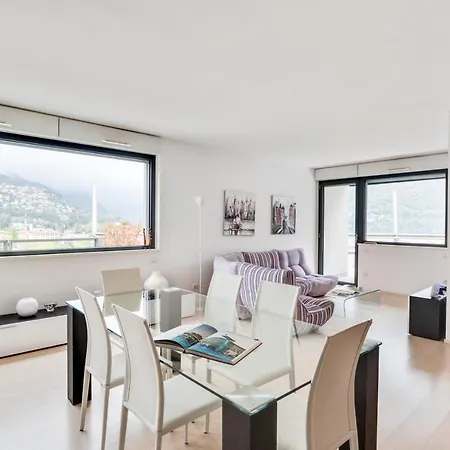Guesthost - La Perla - X6 With Ac And Garage! Apartman Como
